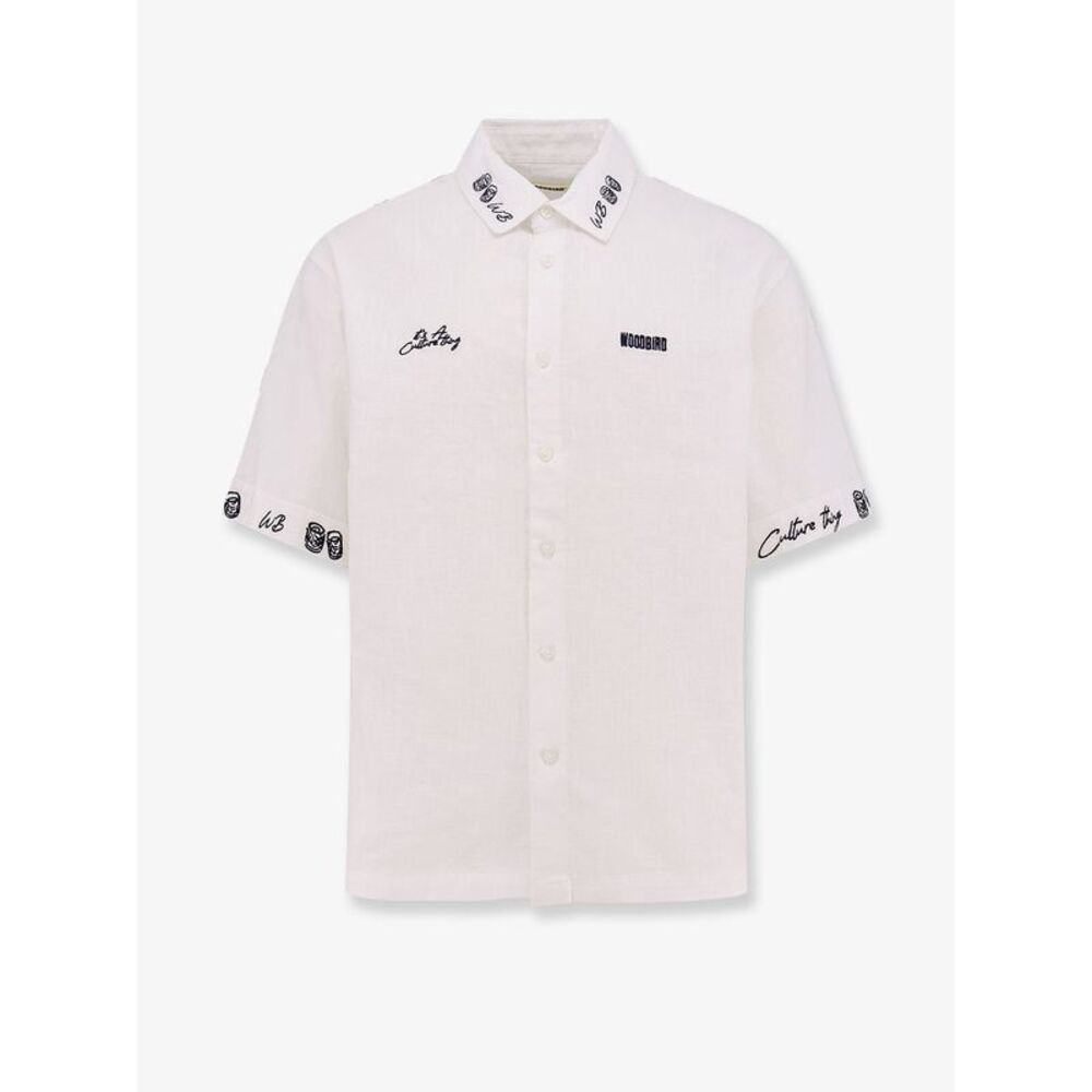 Woodbird Men Wb Wang Cotton And Linen Shirt